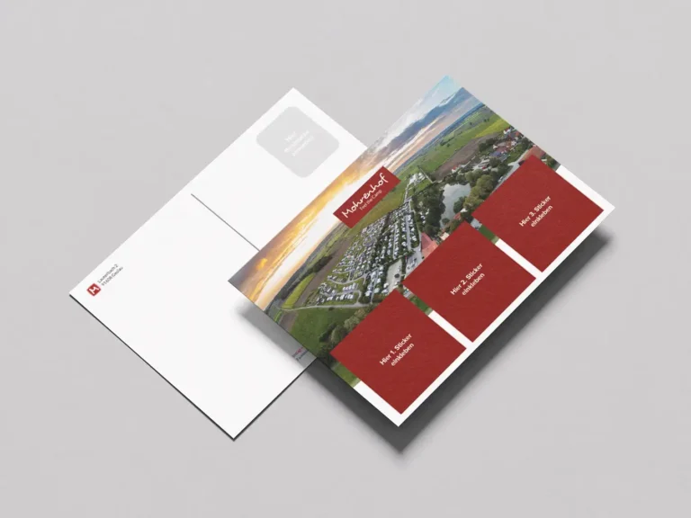 Vorher und Rückseite der Mohrenhof Postkarte